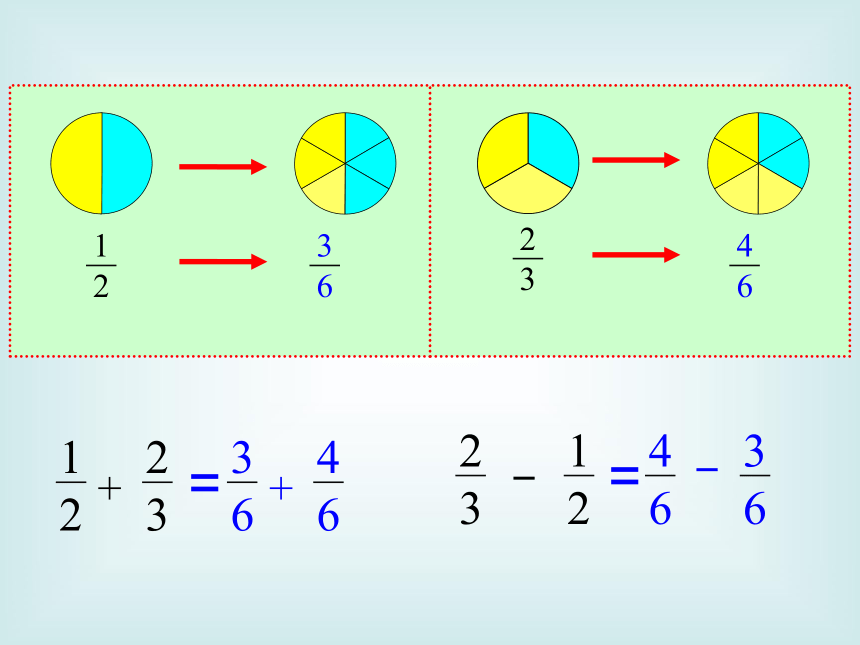 青岛版五四制数学五上 2.2异分母分数加减法 课件（16页ppt）