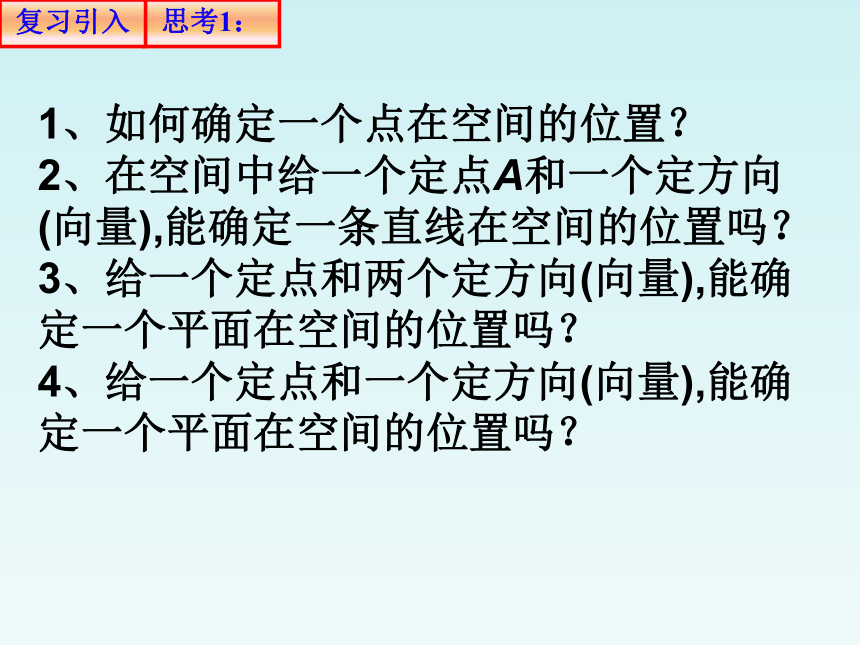 人教A版（2019）高中数学选择性必修第一册1.4.11用空间向量研究直线、平面的位置关系1(共21张PPT)