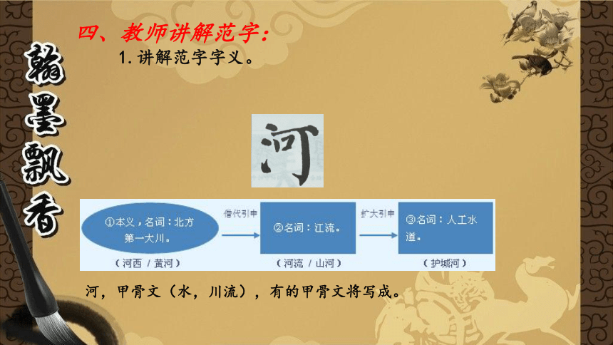 北师大版 书法六年级上册 6.左紧右松 课件（12张PPT）