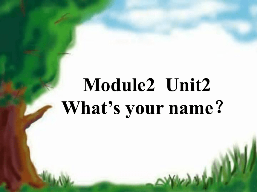 Moudule2 Unit 2 What's your name？ 课件(共19张PPT)