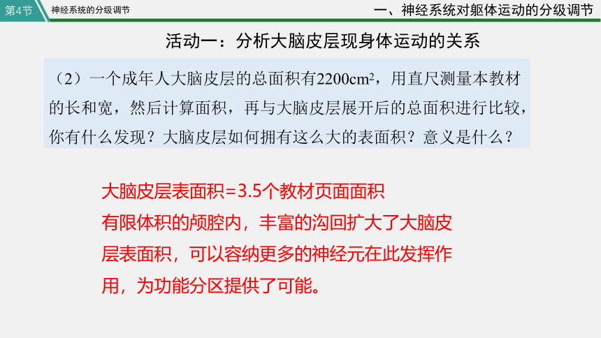 高中生物学人教版（2019）选择性必修1 2.4 神经系统的分级调节(共33张PPT)