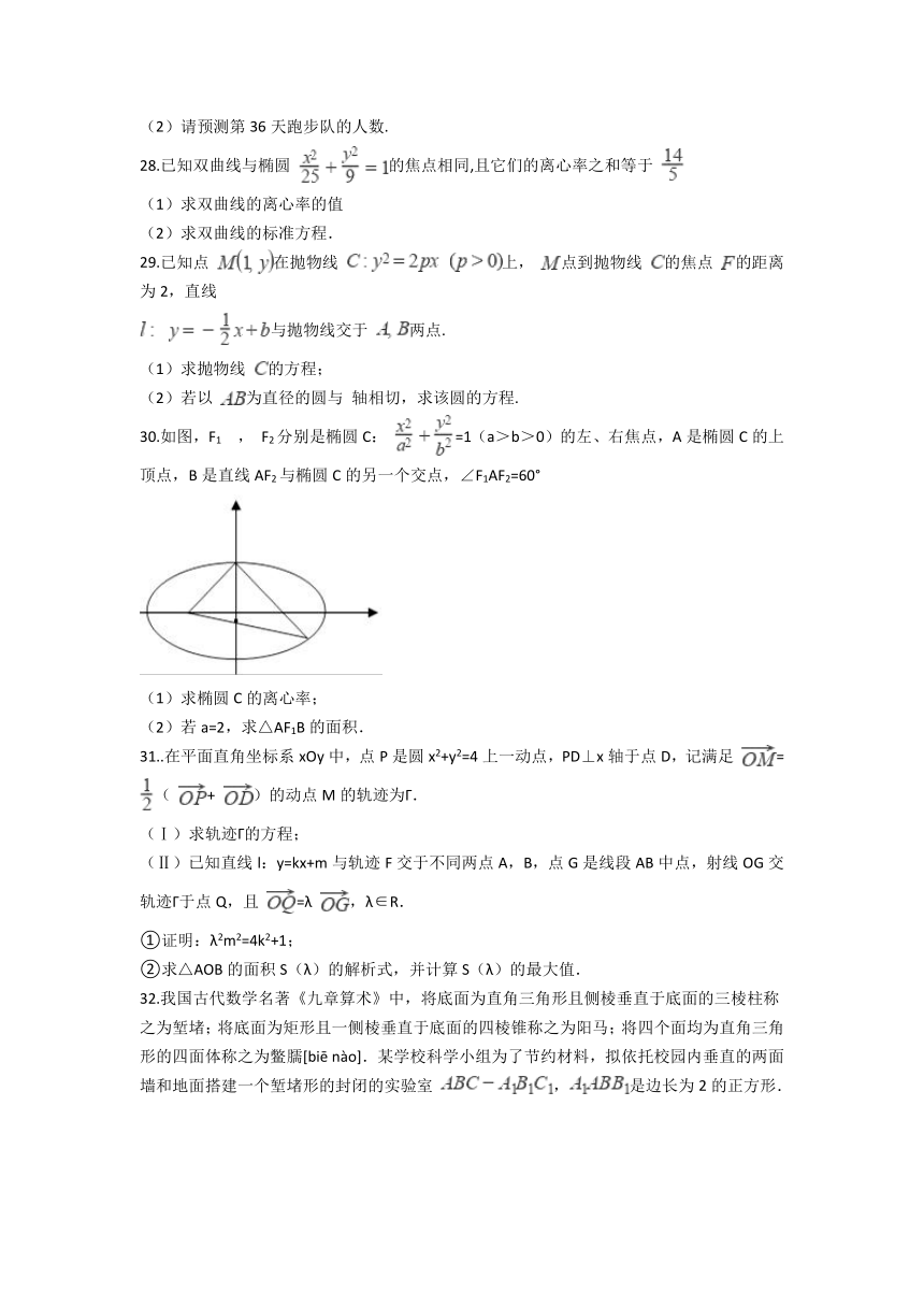 云南省景东一高2021-2022学年高二上学期9月月考数学试题（Word版含答案）