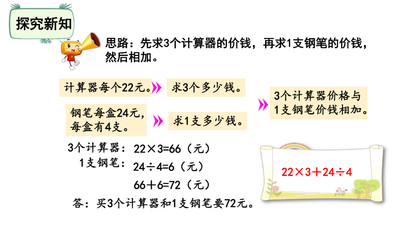 北师大版四年级数学上册4.1 买文具课件（23张ppt）