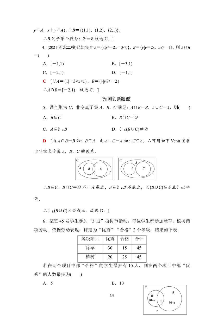 第1部分 研习1　集合、常用逻辑用语 学案（Word版含解析）