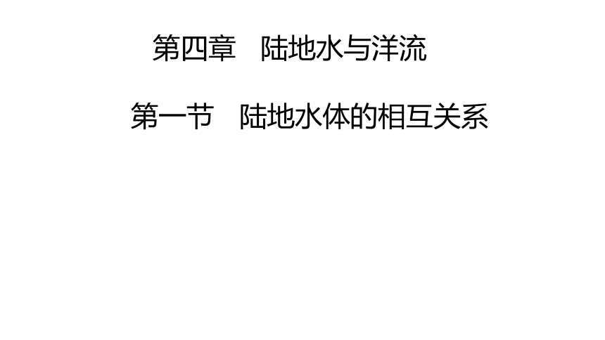 4.1 陆地水体的相互关系  课件 （29张）