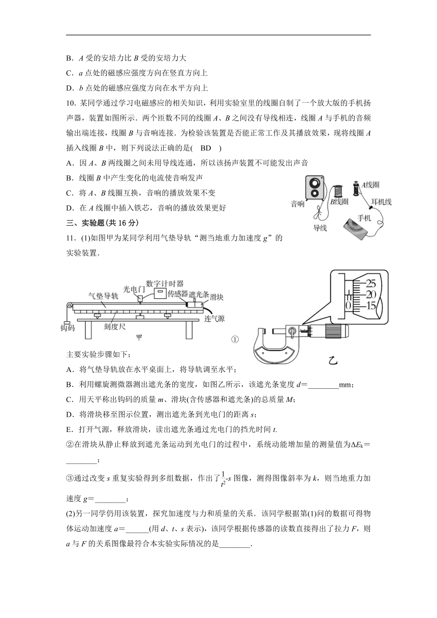 广东省茂名市电白区2022-2023学年高三下学期开学测试物理试卷（Word版含答案）