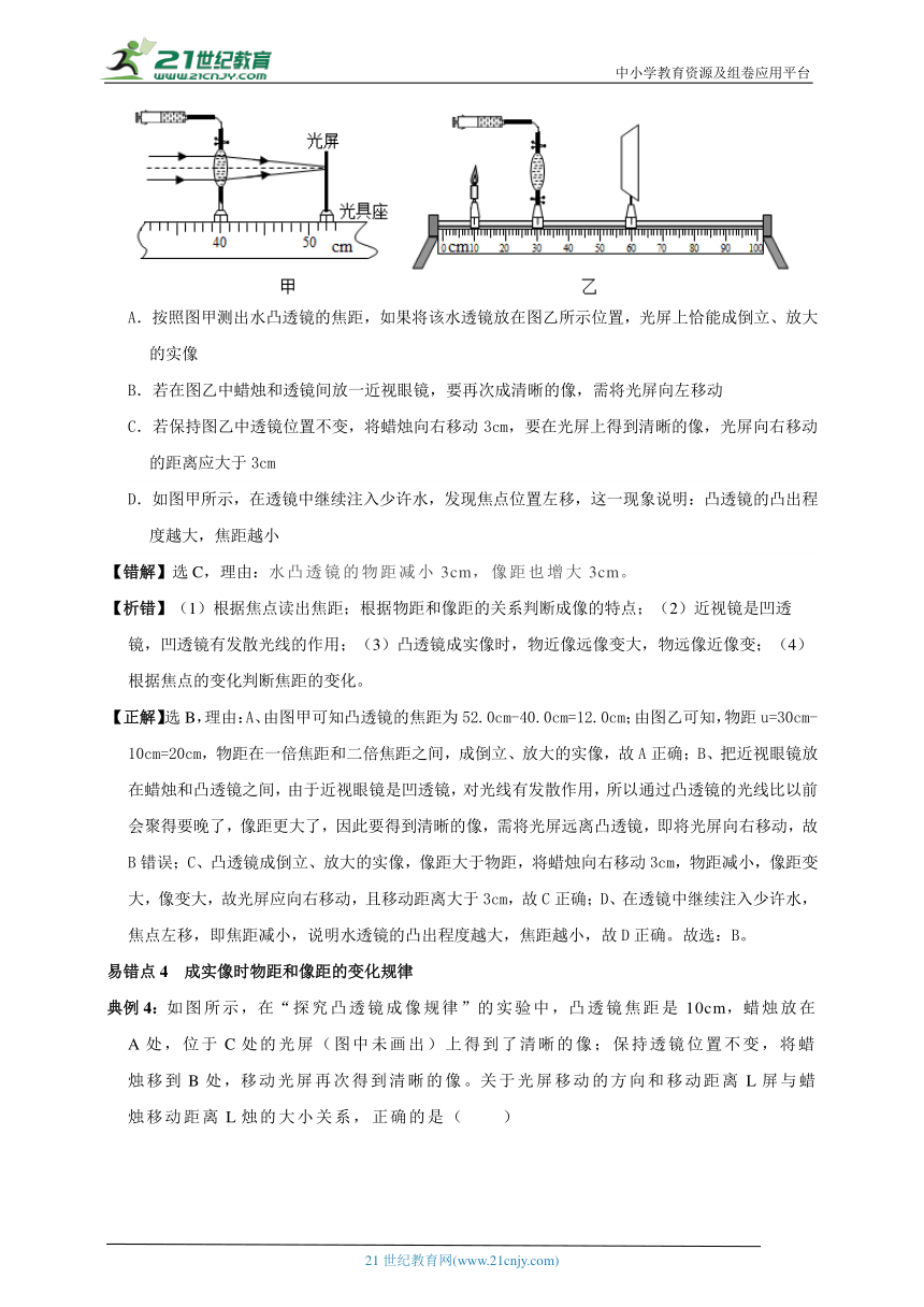 期末复习 人教版物理八年级高频考点精准练第五章 透镜及其应用﹙基础自测+易错分析+典例精讲+知识点梳理+达标检测+答案解析）