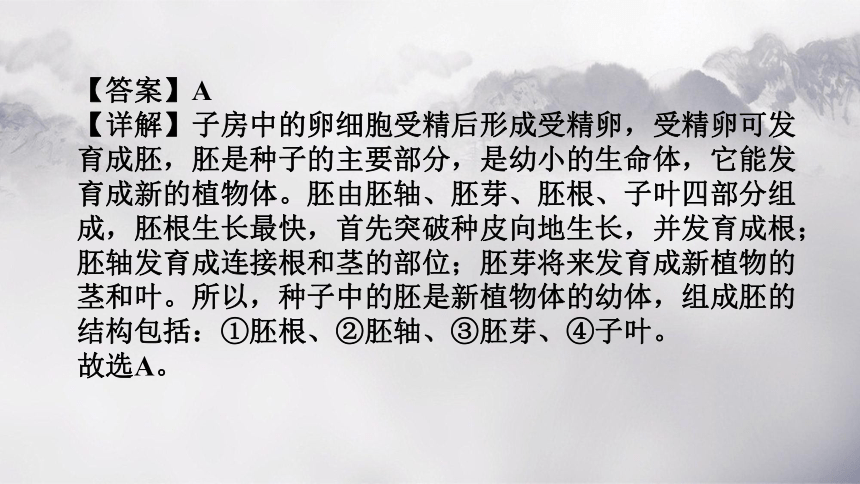 第三单元 第二章 被子植物的一生-【复习旧知】2022-2023学年七年级生物上册复习课件（人教版）(共50张PPT)