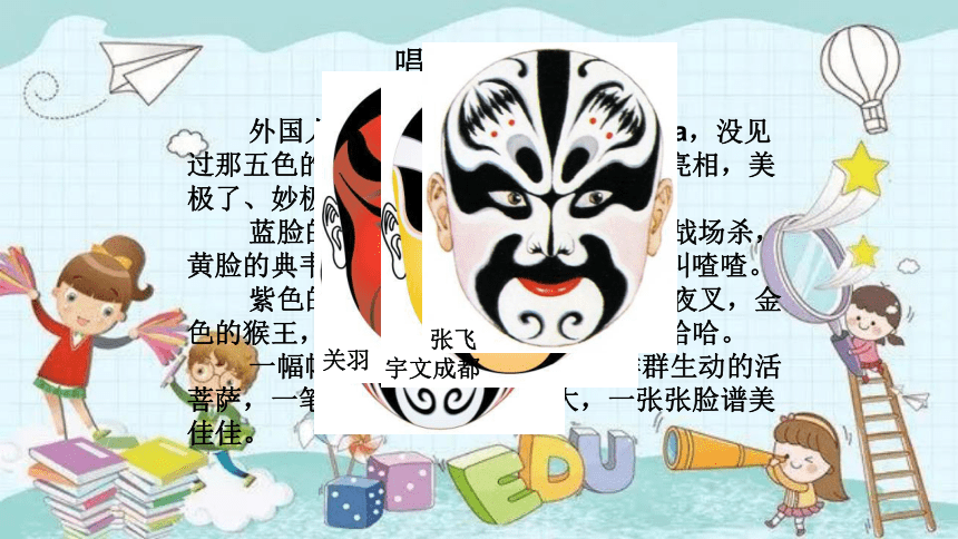 人音版音乐八年级下册第五单元京腔昆韵  唱脸谱(共24张PPT)