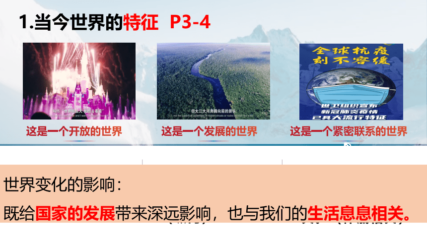 1.1 开放互动的世界 课件(共21张PPT+内勤视频)