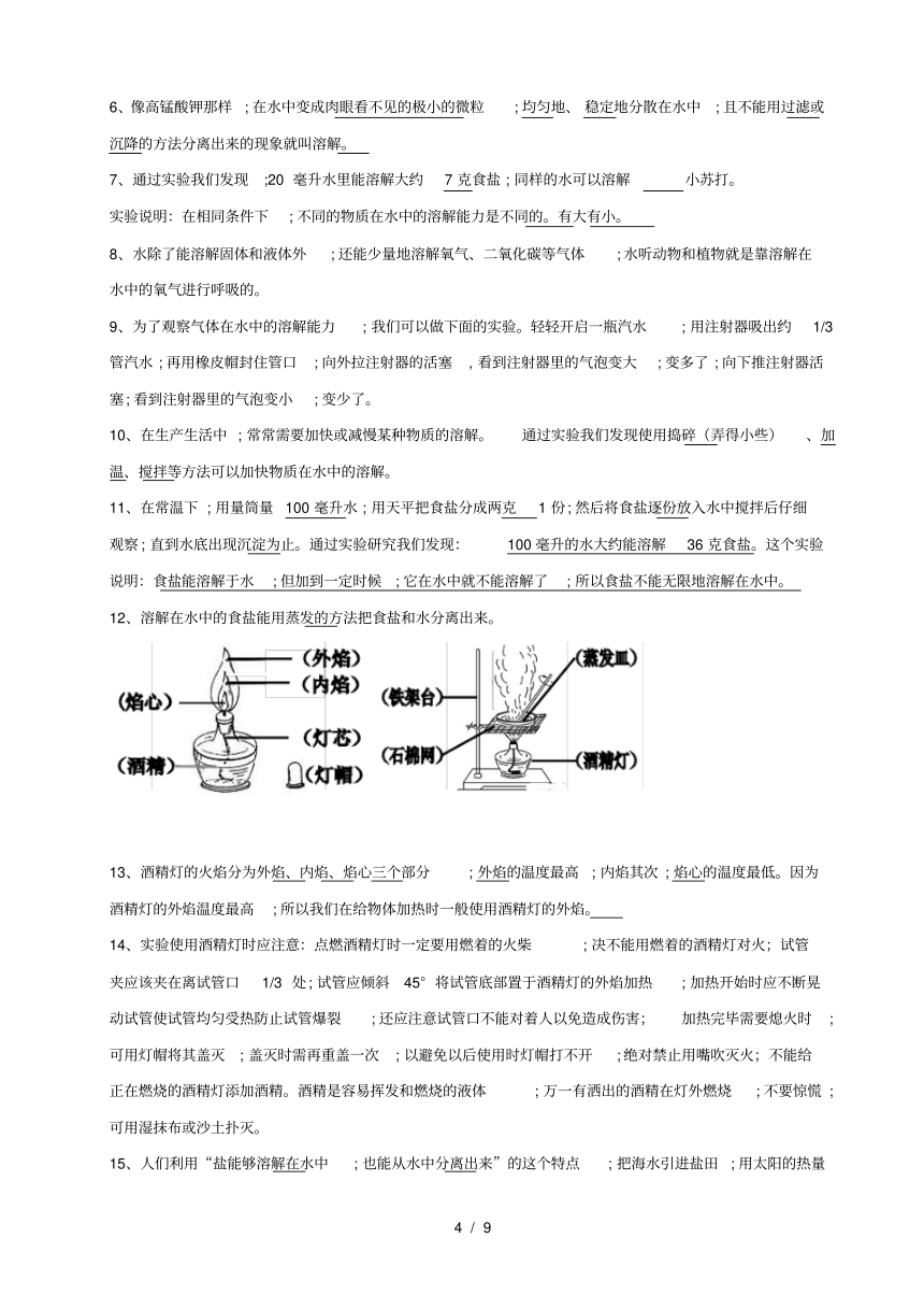 小学科学四年级上册科学知识点整理（pdf版）