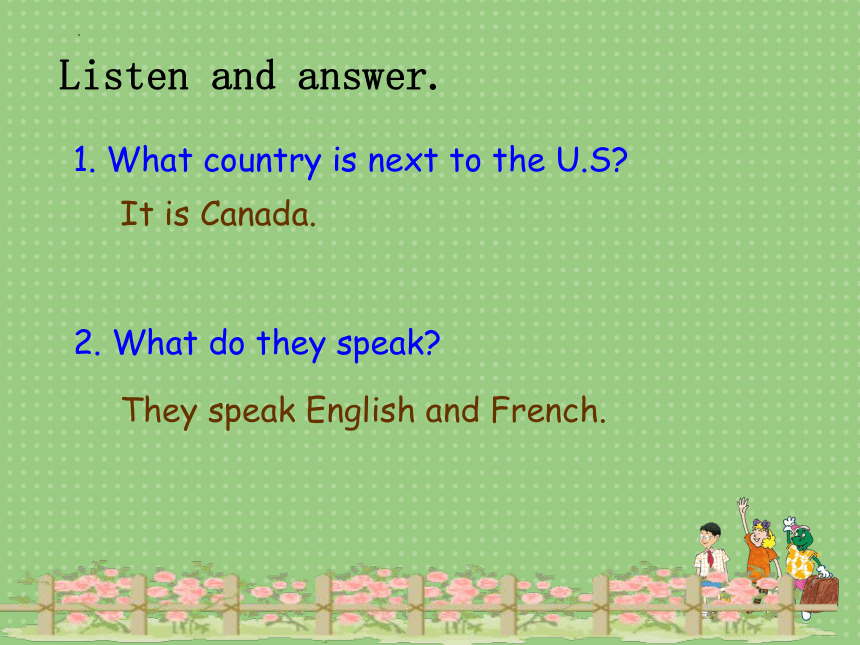 Unit 2 My Country and English-speaking Countries Lesson 9 The U.S. 课件（共23张PPT）