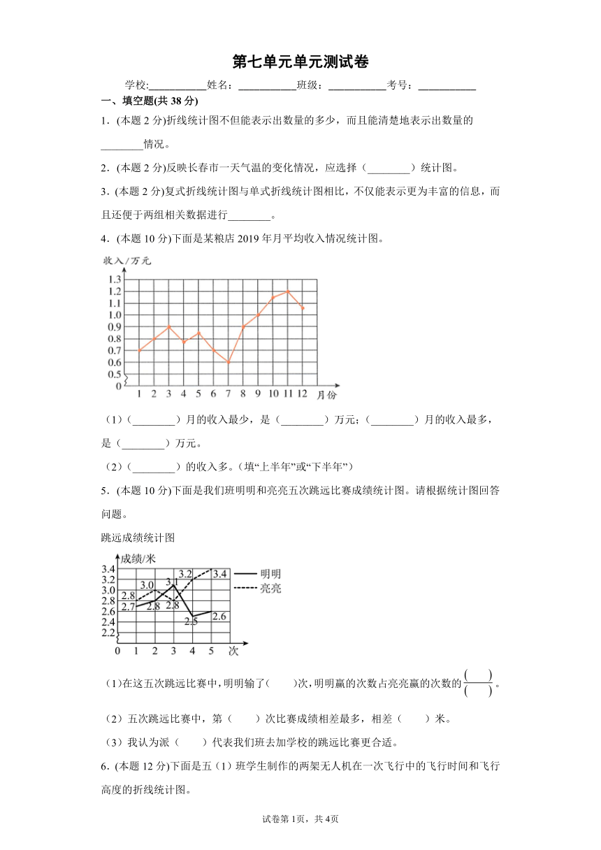 人教版五年级下册数学第七单元测试卷(含答案）