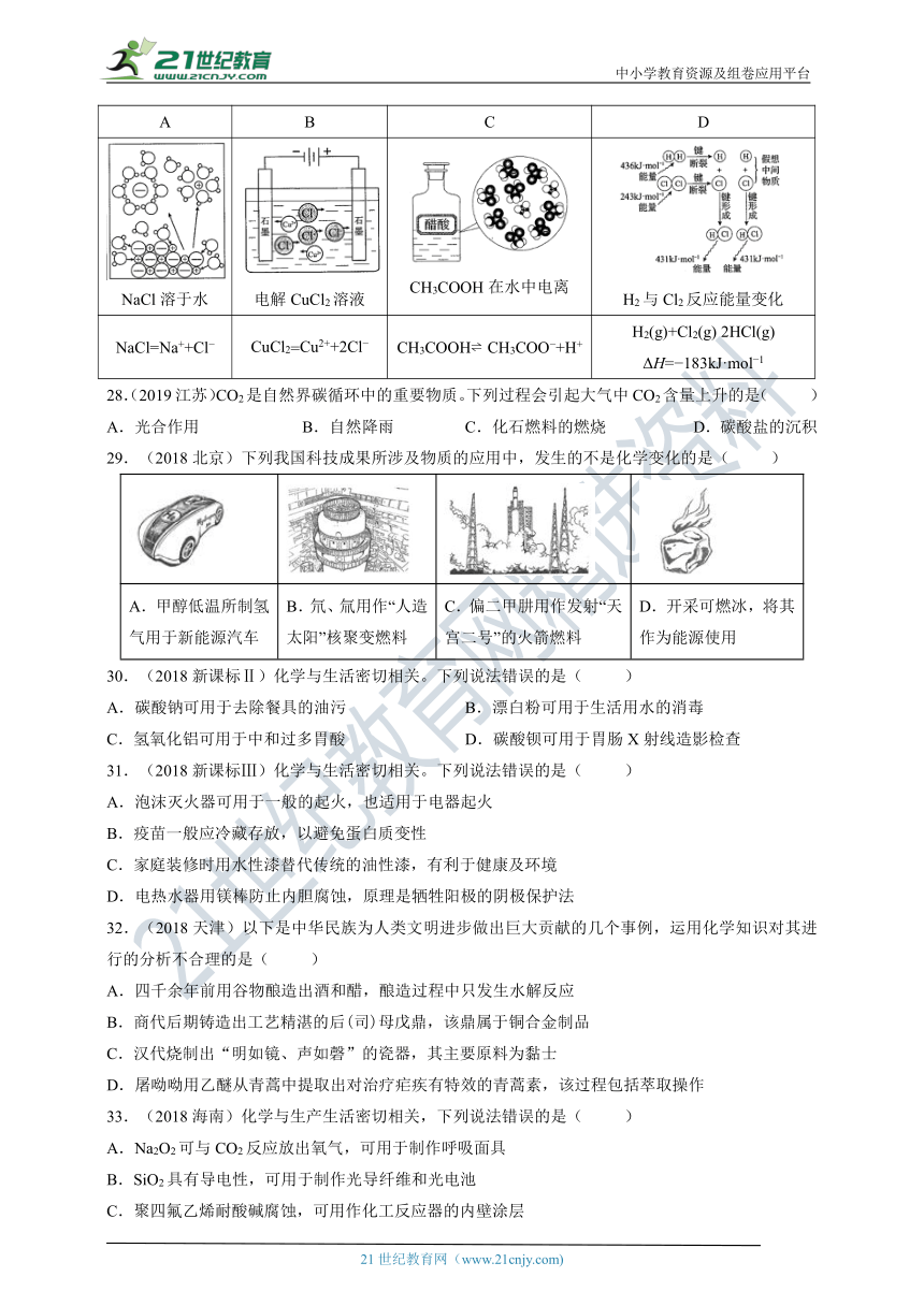 【备考2022】2021版近五年高考真题分类汇编（一）基本概念（含解析）