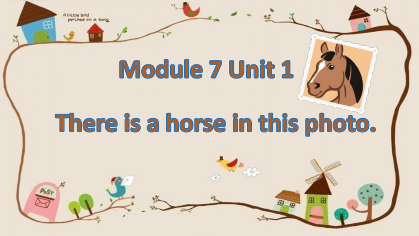 Module 7 Unit 1 There is a horse in this photo.课件(共21张PPT)