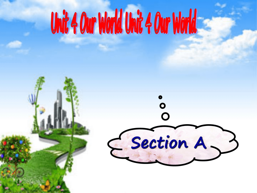 Unit 4 Our World Topic 3 The Internet makes the world smaller.SectionA课件17张