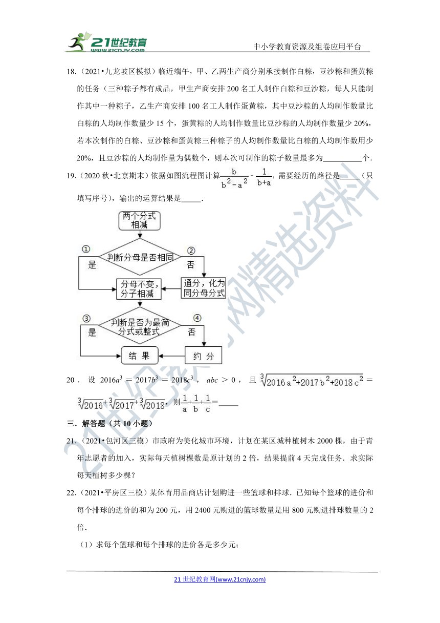 第五章 分式与分式方程 专题复习（含解析）