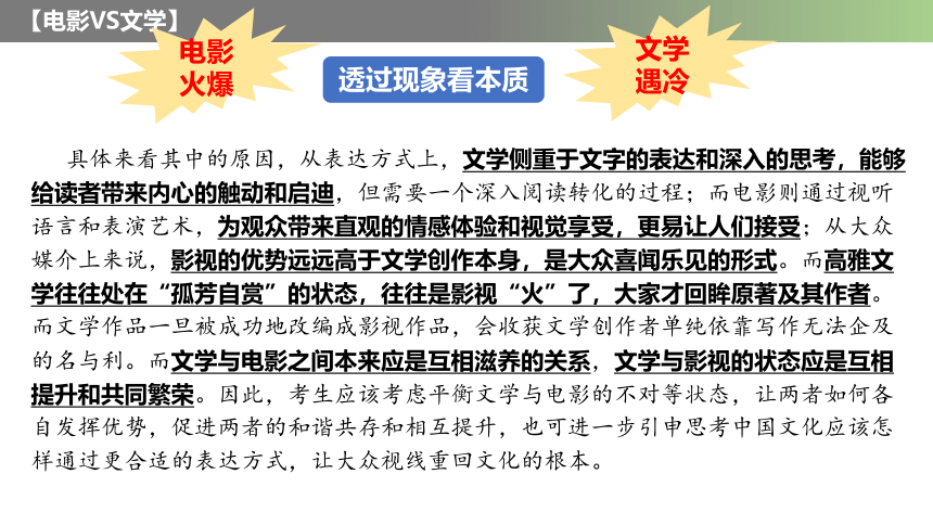 2024届山东省临沂一模“文学与电影”作文讲评课件(共19张PPT)