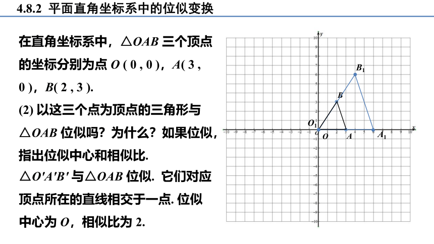 4.8.2 平面直角坐标系中的位似变换 课件(共23张PPT)