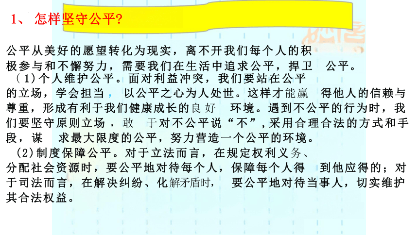 8.2 公平正义的守护 课件(共20张PPT)-2023-2024学年统编版道德与法治八年级下册 (1)