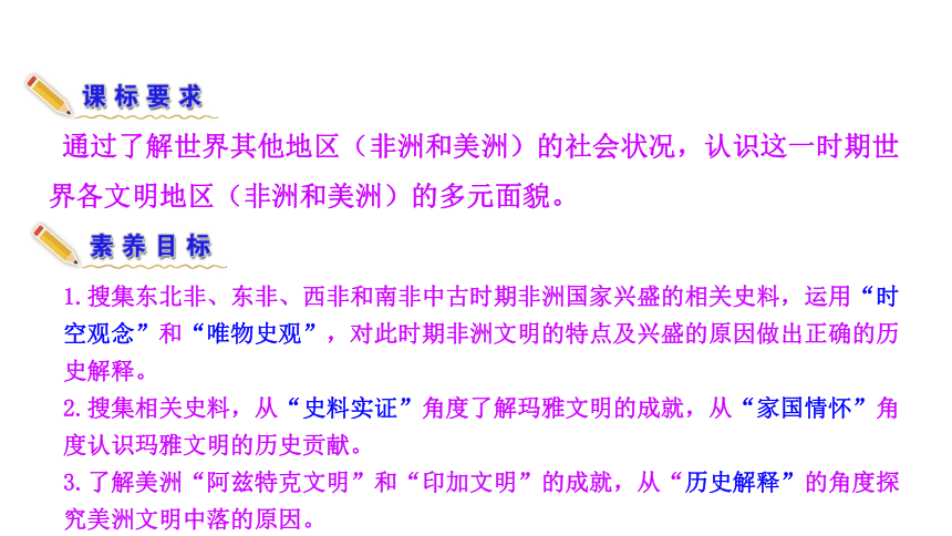 2020-2021学年人教统编版高中历史必修中外历史纲要下课件：第5课 古代非洲与美洲（共27张PPT）