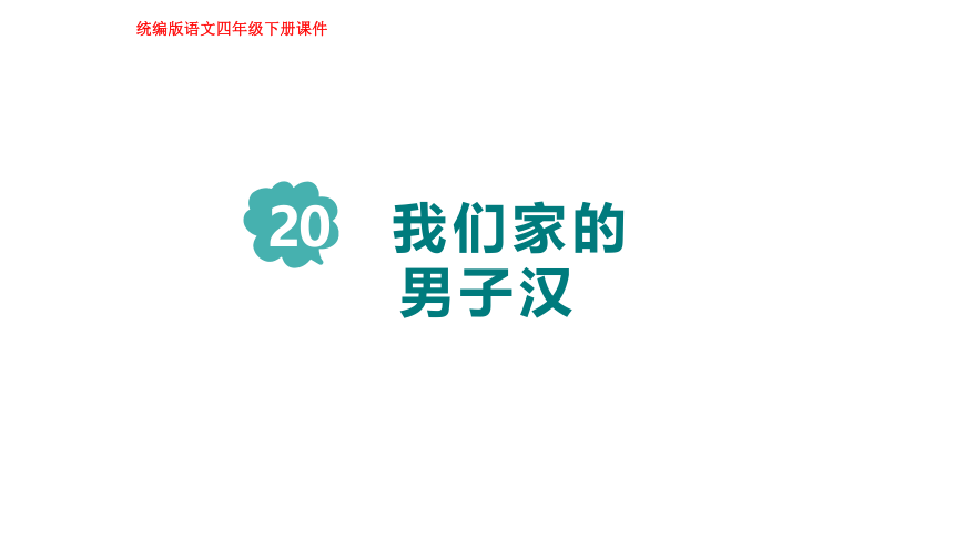 20.我们家的男子汉  课件(共31张PPT)