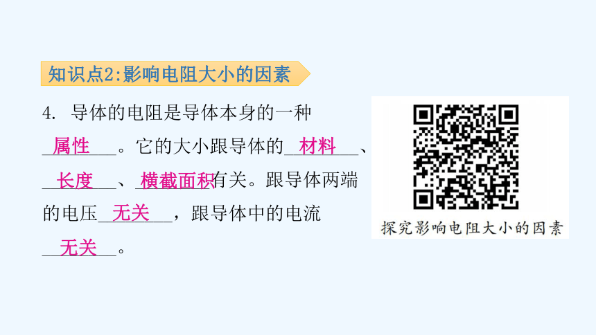 沪粤版九年级上册物理 14.1  怎样认识电阻  第1课时认识电阻 习题课件(共28张PPT)