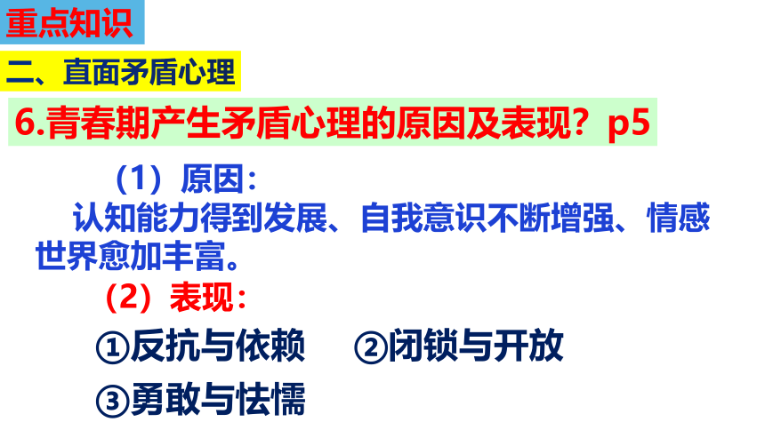 第一单元青春时光复习课件----2020-2021学年统编版道德与法治七年级下册