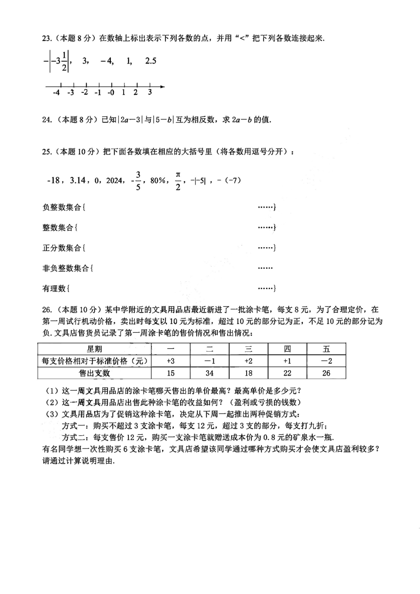 2023-2024学年黑龙江省哈尔滨市顺迈学校六年级下学期3月月考数学测试题(图片版含答案)