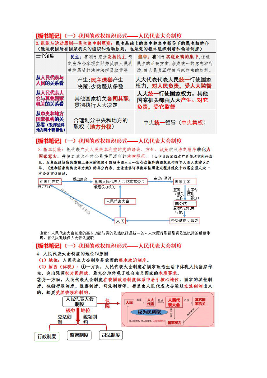 5.2人民代表大会制度：我国的根本政治制度 教案 2022-2023学年高中政治同步教学练（统编版必修3）