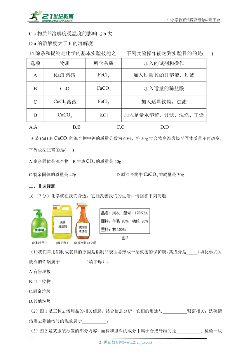 2023届中考化学考向信息卷 黑龙江哈尔滨专版（含解析）