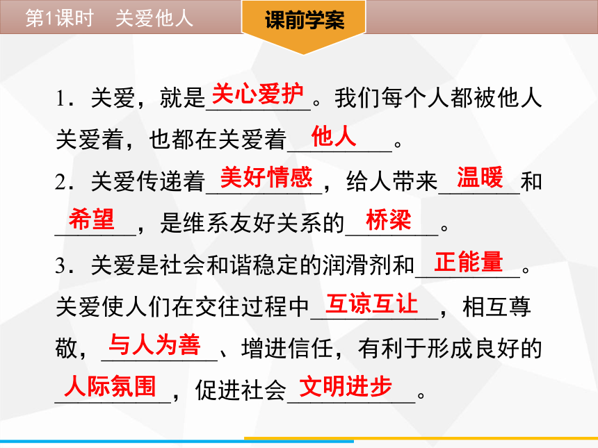 7.1 关爱他人  导学型课件（41张PPT）