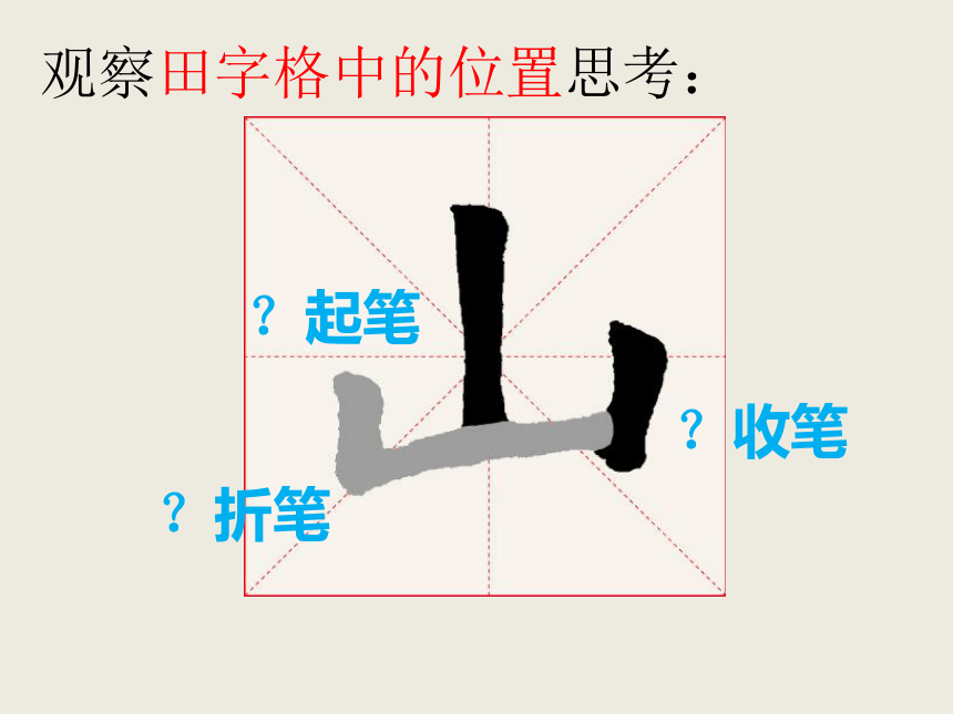 北师大版书法三年级上册 10.竖折 课件（20张PPT）