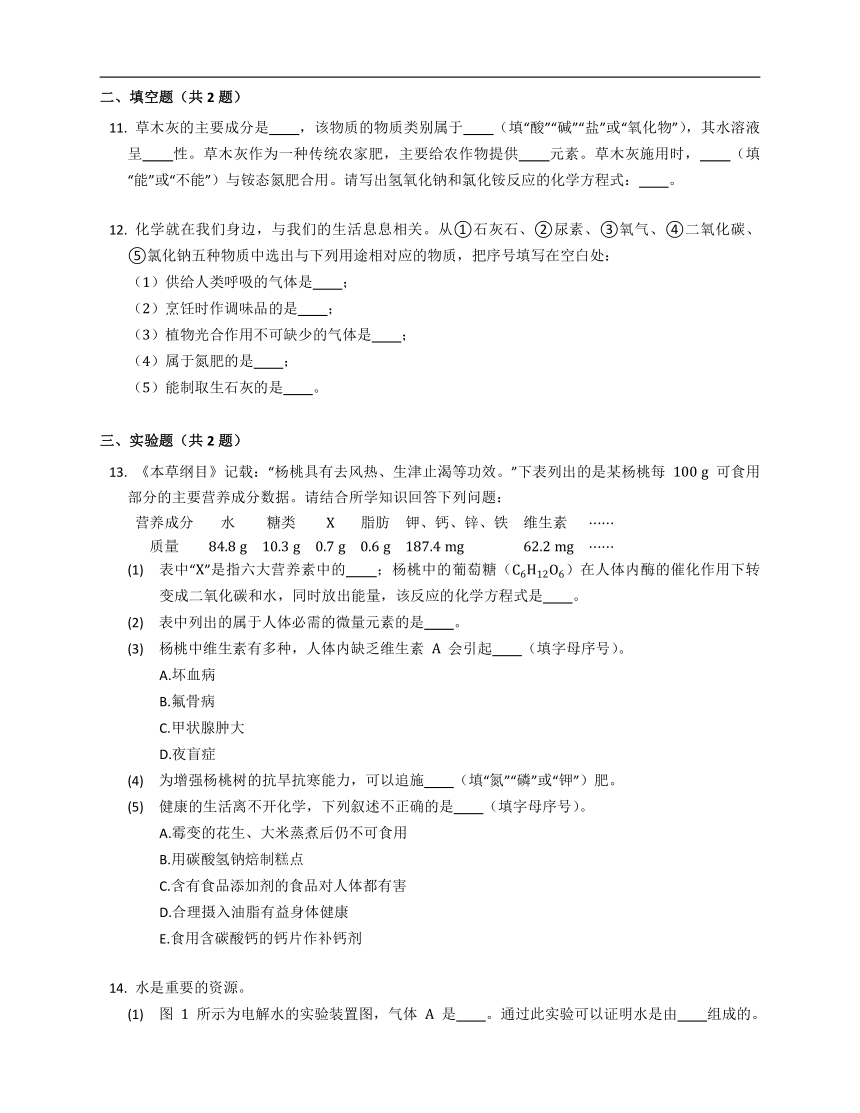 8.5 化学肥料 同步练习（含答案）