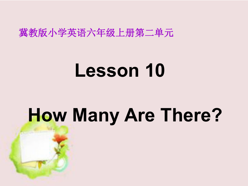 Unit 2 Lesson 10 How Many Are There课件（35张）
