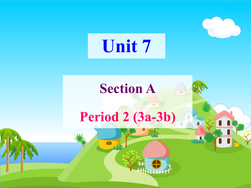 Unit7  It’s raining Section A(3a-3c)课件(共38张PPT)