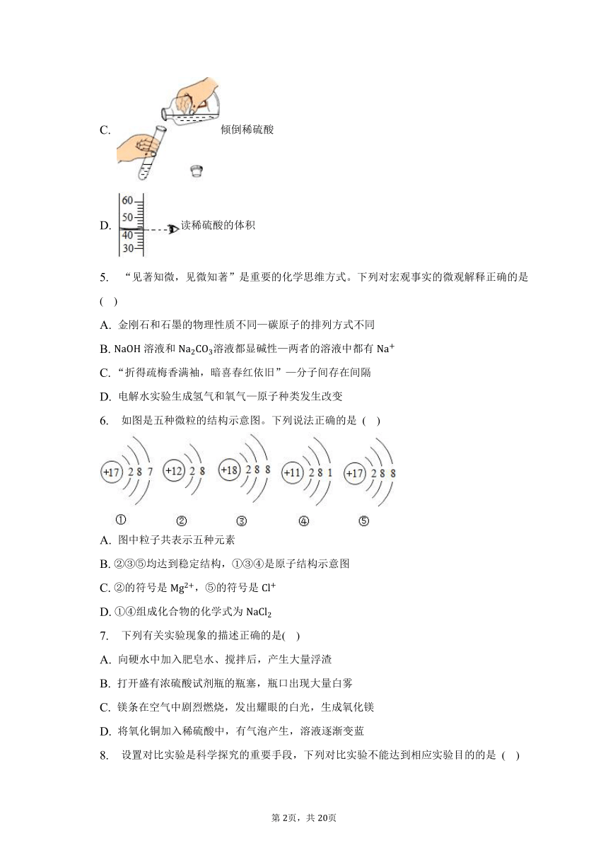 2023年陕西省安康市重点中学中考化学一模试卷(含解析)