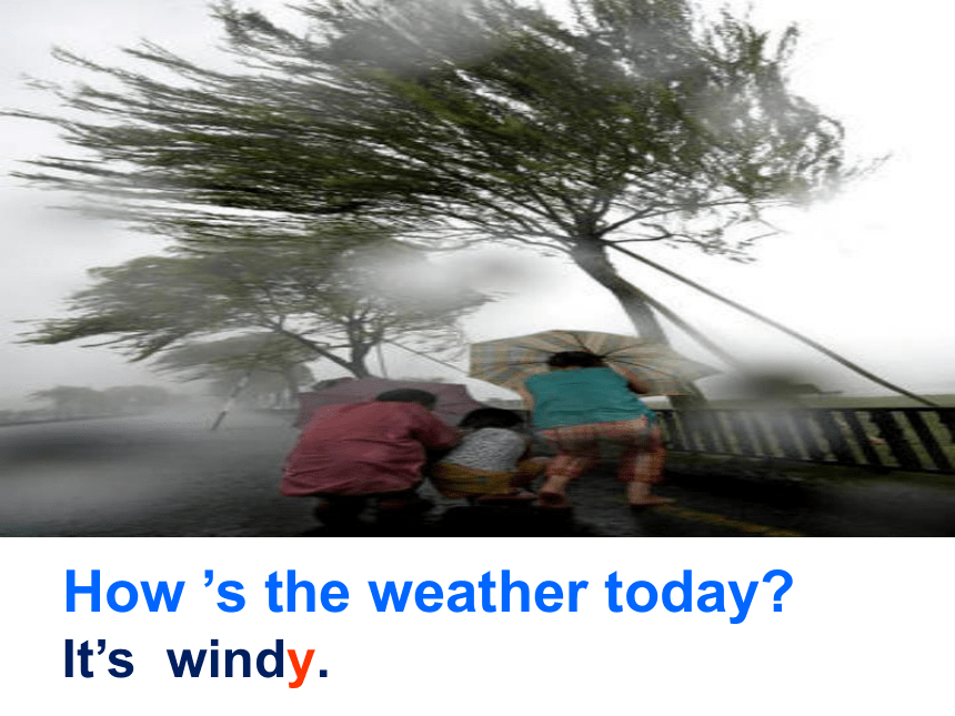Unit4 How's the weather today？（Lesson19) 课件（19张PPT)
