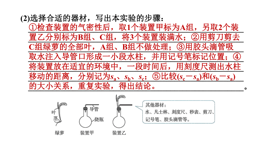 中考科学复习 实验方案的设计与评价（课件 38张PPT）