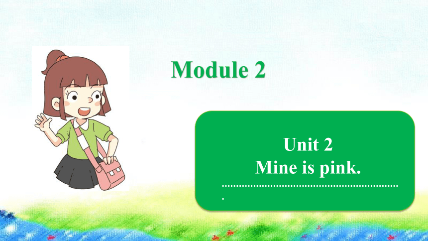 Module 5 Unit 2 Mine is pink课件（19张PPT）