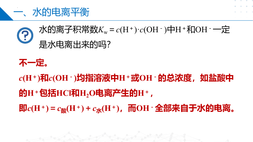 3.1.3水的电离平衡（课件）高二化学（苏教版2019选择性必修第一册）（共24张ppt）