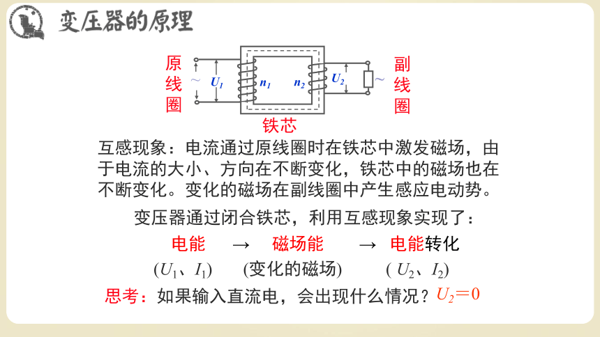 人教版（2019）选修第二册 3.3 变压器 课件(共18张PPT)