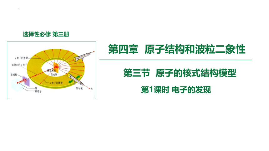 4.3.1 原子的核式结构模型 课件（共18张PPT）高二下学期无人教版（2019）选择性必修第三册