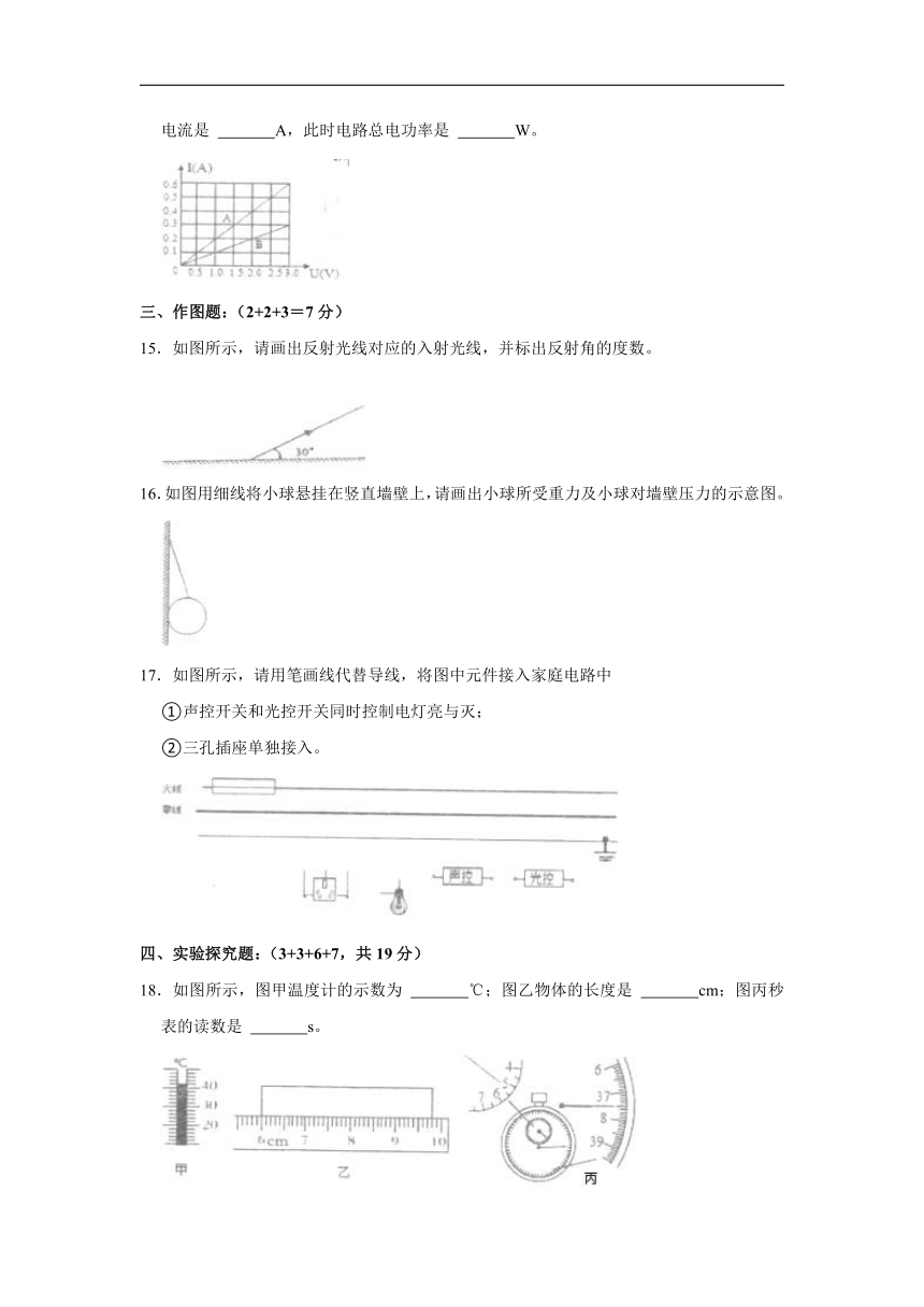 2024年广东省东莞市厚街湖景中学中考物理一模试卷（无答案）