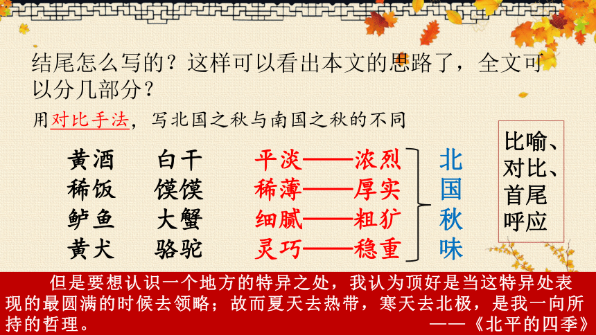 高中语文统编版必修上册14.1《故都的秋》课件（共30张ppt）