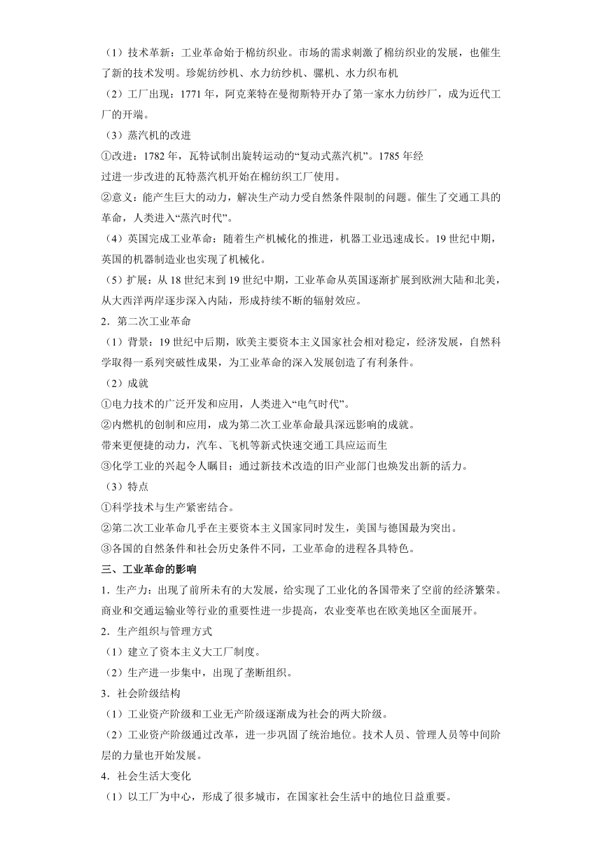 专题09  资本主义制度的确立、工业革命及马克思主义的兴起实践-高考历史专练（新高考专用）（含解析）