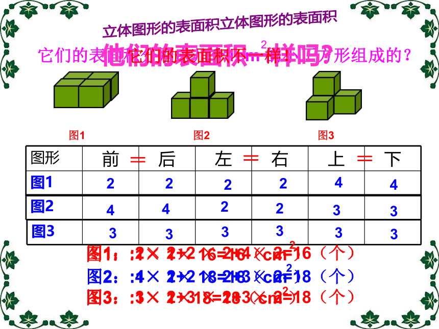 五年级下册数学课件-4.7  长方形和正方形的表面积沪教版(共30张PPT)