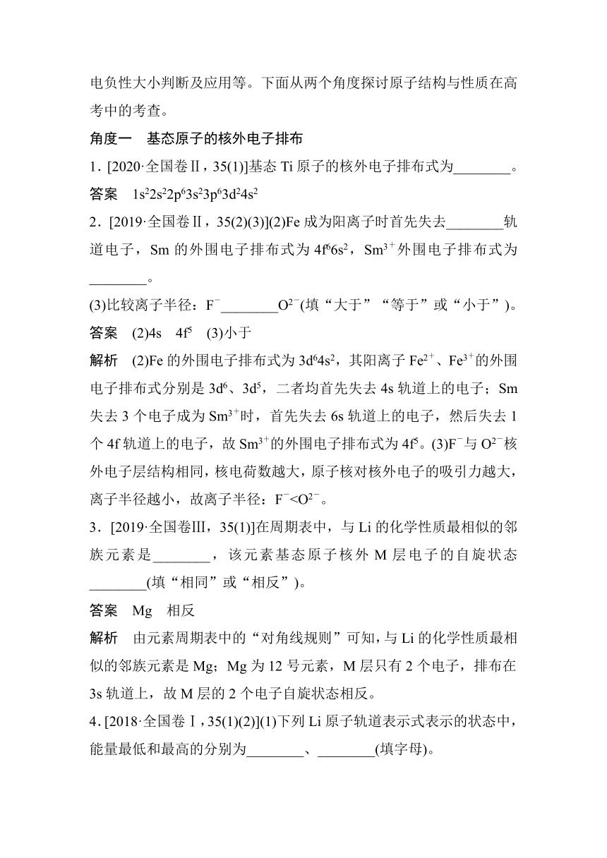 高中化学苏教版（2021） 选择性必修2 专题2 专题知识体系构建与核心素养提升