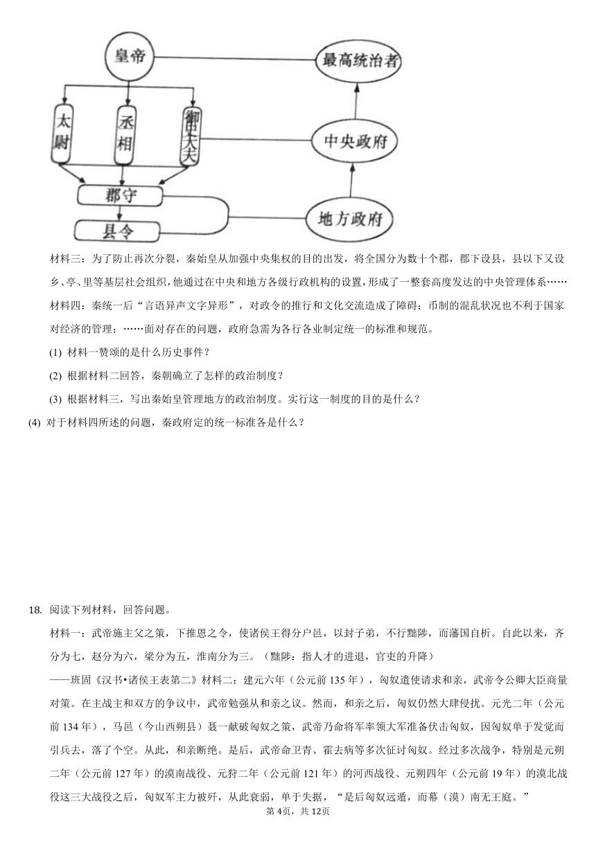 2021-2022学年辽宁省沈阳市新民市七年级（上）期末历史试卷（解析版）