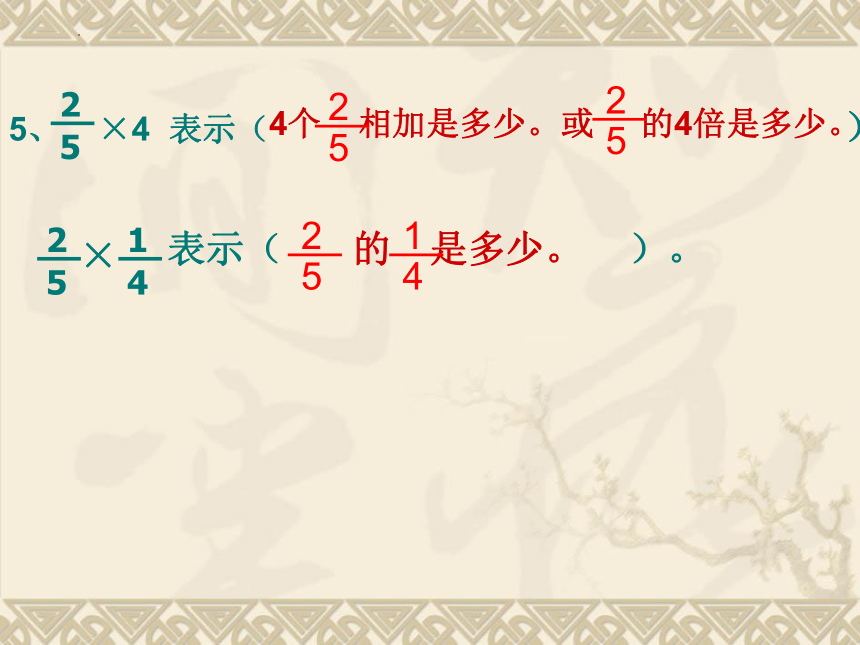 六年级数学上册人教版 《分数乘法的复习课》课件(共19张PPT)